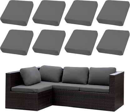 8PCS Patio Cushion Covers.Patio Furniture Couch SeatSlipcovers | Washable by SUKAIKEQA