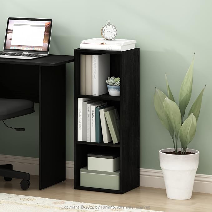 Furinno Pasir 3-Tier No Tool Assembly Open Shelf Bookcase - Image 2