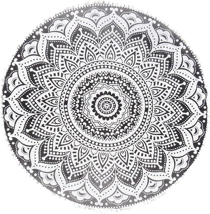 Mandala Floor Pillow Cover Meditation Cushion Seating Throw Hippie Round - Image 6