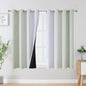 Sage Green and Greyish White Ombre Blackout Curtains by ESTELARTEXTILER