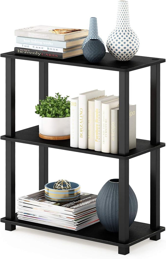 Furinno TURN-S-TUBE Storage Shelves, 3-Tier Book Shelf, Corner Shelf, Toolless by Furinno-FitsYourSpaceFitsYourBudget