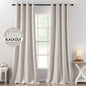 MIULEE 100% Blackout Linen Curtains by MIULEE