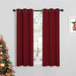 NICETOWN Christmas Burgundy Window Curtains Blackout Drapes, Thermal Insulated by NICETOWN