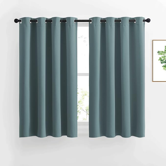 NICETOWN Blackout Kitchen Curtains 45 inch Length by NICETOWN