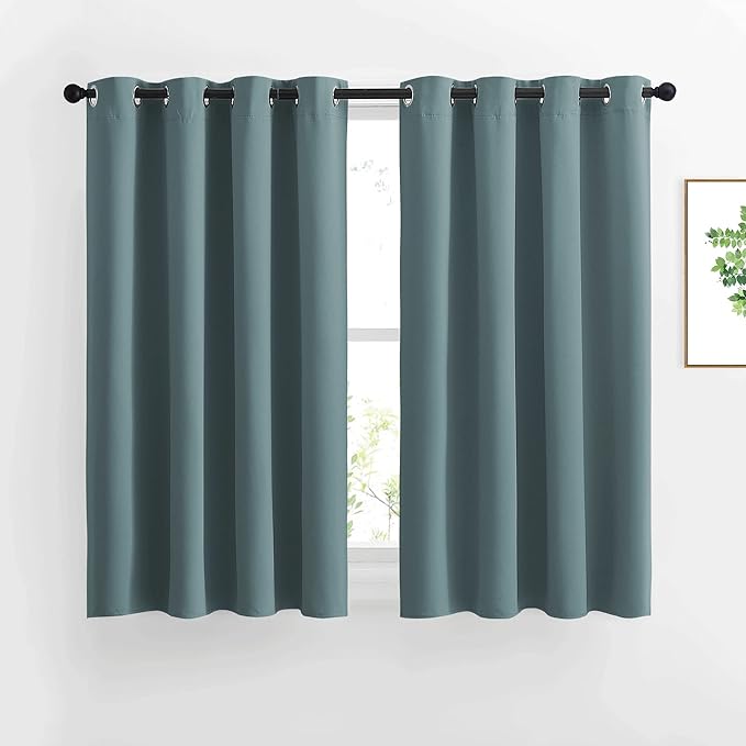 NICETOWN Blackout Greyish Blue Curtains by NICETOWN