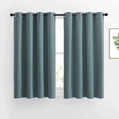 NICETOWN Blackout Greyish Blue Curtains by NICETOWN
