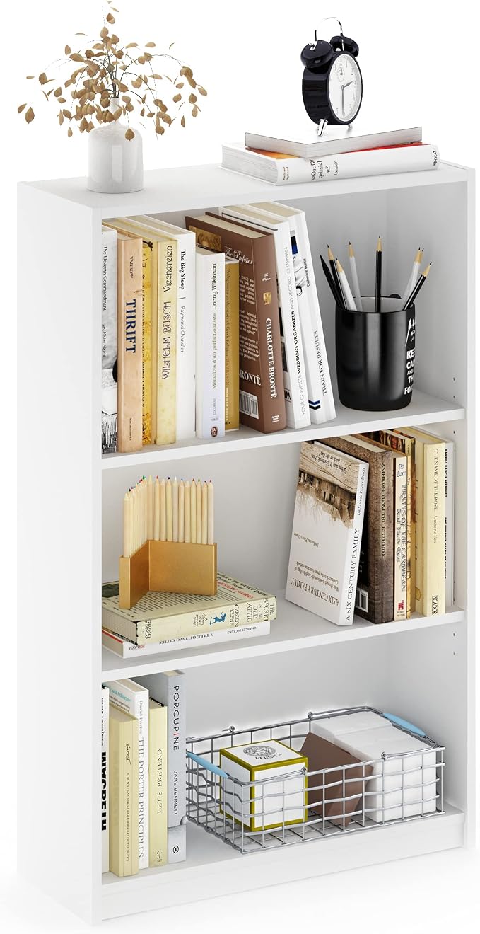 Furinno Jaya Book Shelf, 3-Tier Bookshelf, Bookcase by Furinno-FitsYourSpaceFitsYourBudget