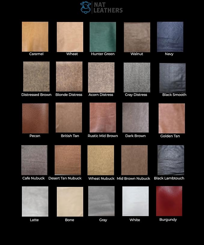 Brown Vintage Distressed Soft Faux Leather Fabric PU Leather Fabric Sheet Sold - Image 3