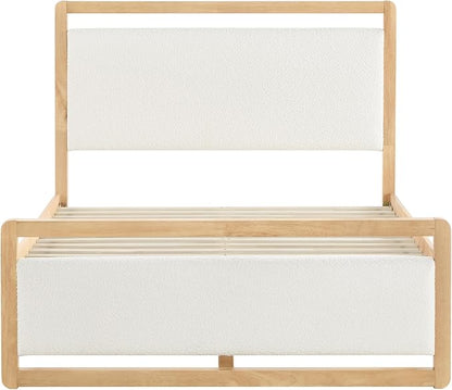 KISLOT 3 Pieces Bedroom Set, Wood Bed Frame - Image 8