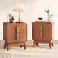 Mid Century Modern Nightstand Set of 2, Wood Bedside Table by Joinice