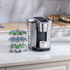 Rice rat K cup Holder Storage Coffee Capsules Pod Holder Carousel 3 Tier Compatible with 27 K-Cup Pods