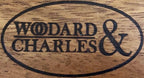 6 Whitewash Wood Serving Boards with Stand, Perfect for Serving, Sushi, Cheese, Hors d'oeuvre, Charcuterie, Sandwiches by Woodard & Charles, 7 Piece Set, 9 1/2" x 6 1/2"