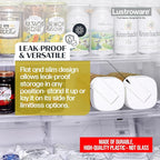 Lustroware QuickFlip Slim Airtight Pitcher - 1.2L (40oz), Heat Resistant, BPA-Free SAN Plastic, Easy Pour, Space-Saving, Made in Japan - White