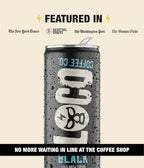 Loco Coffee Black Cold Brew 11 Ounce Can, 12 Count | Zero Sugar, 190mg Caffeine | Gluten Free and Dairy Free | Low Calorie Iced Coffee