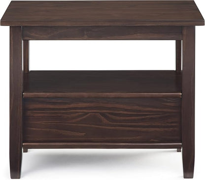 SIMPLIHOME Warm Shaker Solid Wood 14 inch Wide Transitional-Style Narrow Sides - Image 4