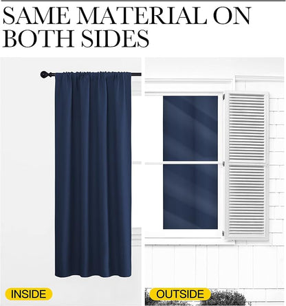 NICETOWN Living Room Curtains, Home Decorations Thermal Insulated Solid Rod - Image 6