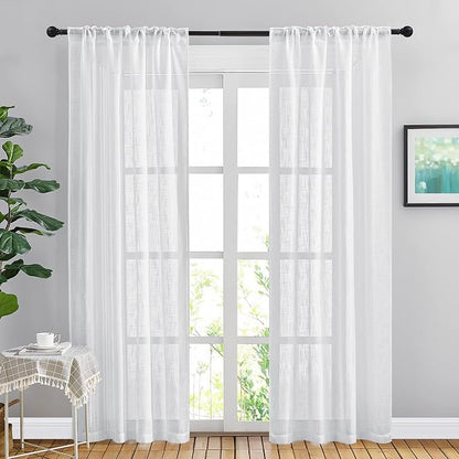 NICETOWN White Curtains 84 inches Long - Image 3
