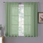 Tollpiz Sheer Curtains Linen Textured Bedroom Curtain Sheers Light Filtering by Tollpiz