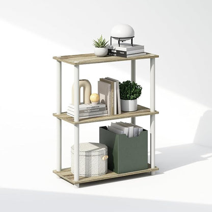 Furinno Turn-N-Tube Book Shelf, 3-Tier Bookshelf, Bookcase by Furinno-FitsYourSpaceFitsYourBudget