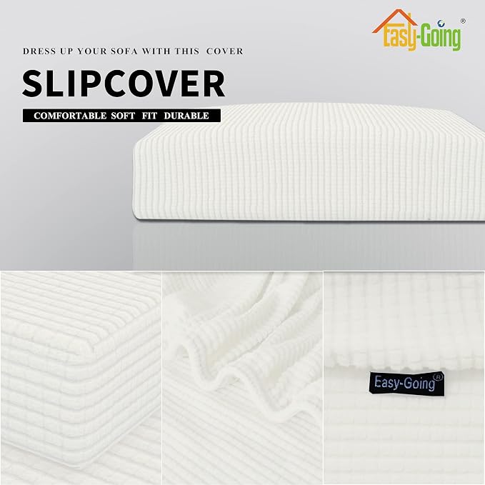Easy-Going Stretch 1 Piece Couch Cushion Cover - Image 3