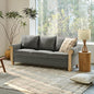 EcoHarbor Living 3-Seater Couch, Stripe 81" Mid-Century Modern Upholstered Sofa by ECOHARBOR