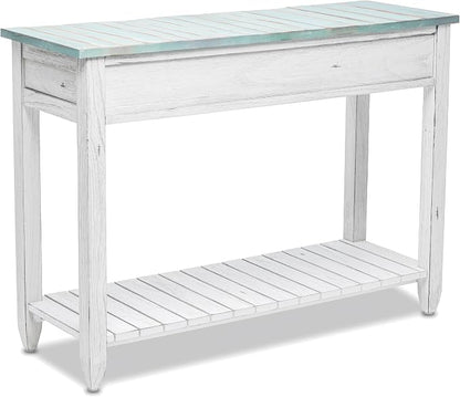 Sea Winds Trading Picket Fence Console Table Kiln-Dried Solid Mindi Wood - Image 6