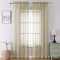 Taupe Sheer Curtains 90 Inches Long 2 Panels, Elegant Light Filtering Voile by Lecloud