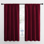 NICETOWN Wine Red Blackout Curtains 63 inches Long by NICETOWN