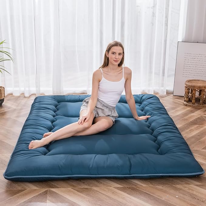 MAXYOYO Japanese Floor Mattress Futon Mattress, Thicken Sleeping Pad Foldable by MAXYOYO