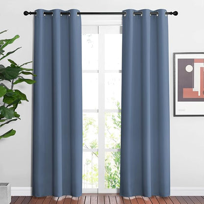 NICETOWN Stone Blue Blackout Curtains by NICETOWN