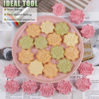10 Pcs Eid Mubarak Cookie Cutters Set Baking Molds 3D Christmas Press type Cookie Cutter for Baking, Fondant, Cheese, and Pastries