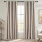 Extra Long Linen Blackout Curtains 132 Inches Long by Topfinel