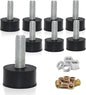M8 Rubber Adjustable Furniture Leveler，8 Pack Leveling Feet Screws in Threaded by DIYfurniturerepairtools