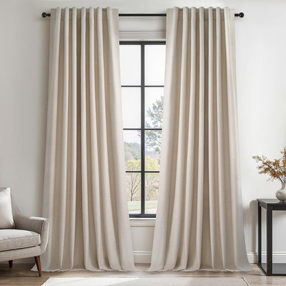 Extra Long 120 Inch Blackout Curtains by Topfinel
