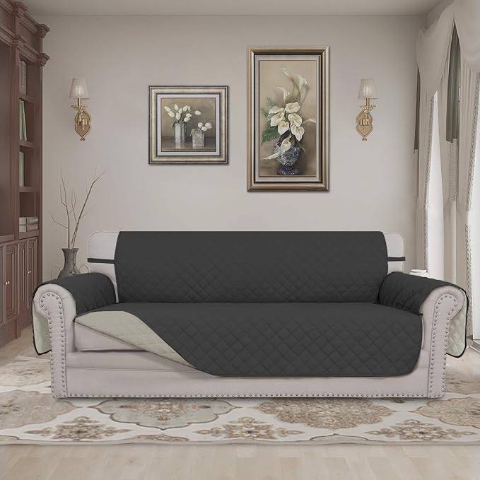 Easy-Going 4 Seater Sofa Slipcover Reversible Sofa Cover Water Resistant Couch - Image 2