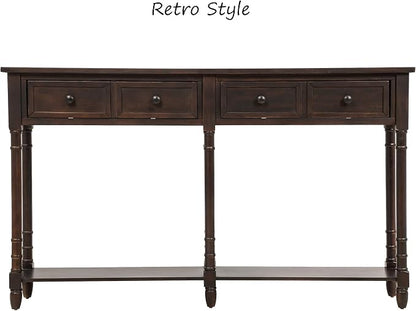 Merax Retro Console Table Sofa Table - Image 6