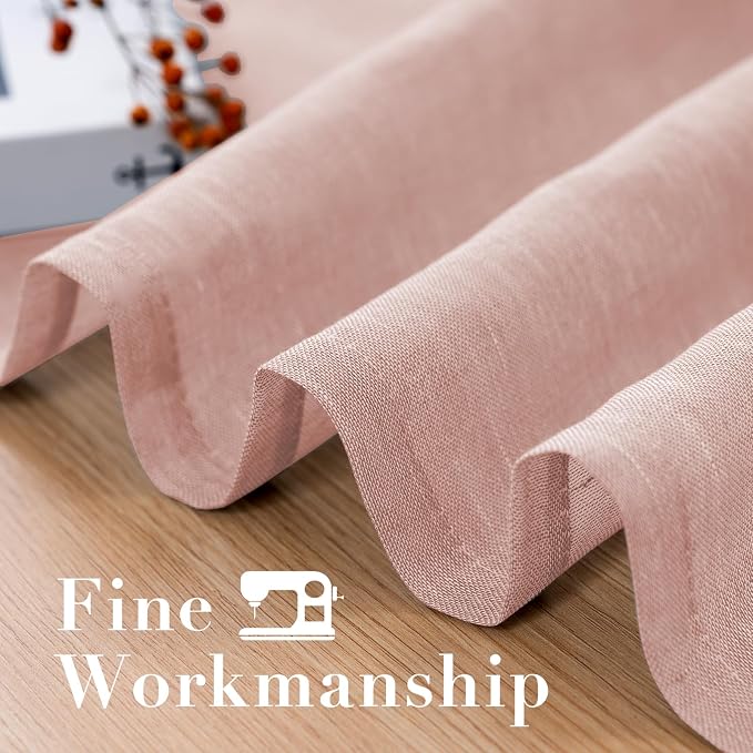H.VERSAILTEX Linen Curtains Flax Linen Blended Curtain Panels - Image 6