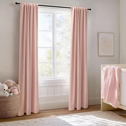Faux Linen Total Blackout Curtains - Image 5