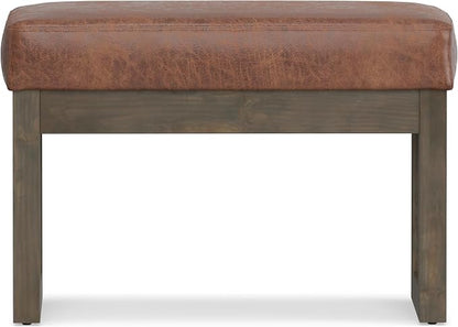 SIMPLIHOME Milltown Small Ottoman Bench - Image 5
