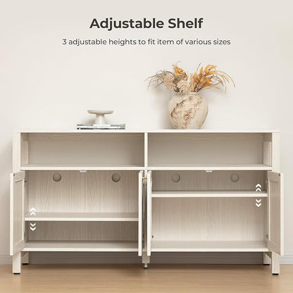 SICOTAS Rattan TV Stand for Television up to 65 Inch - Image 5