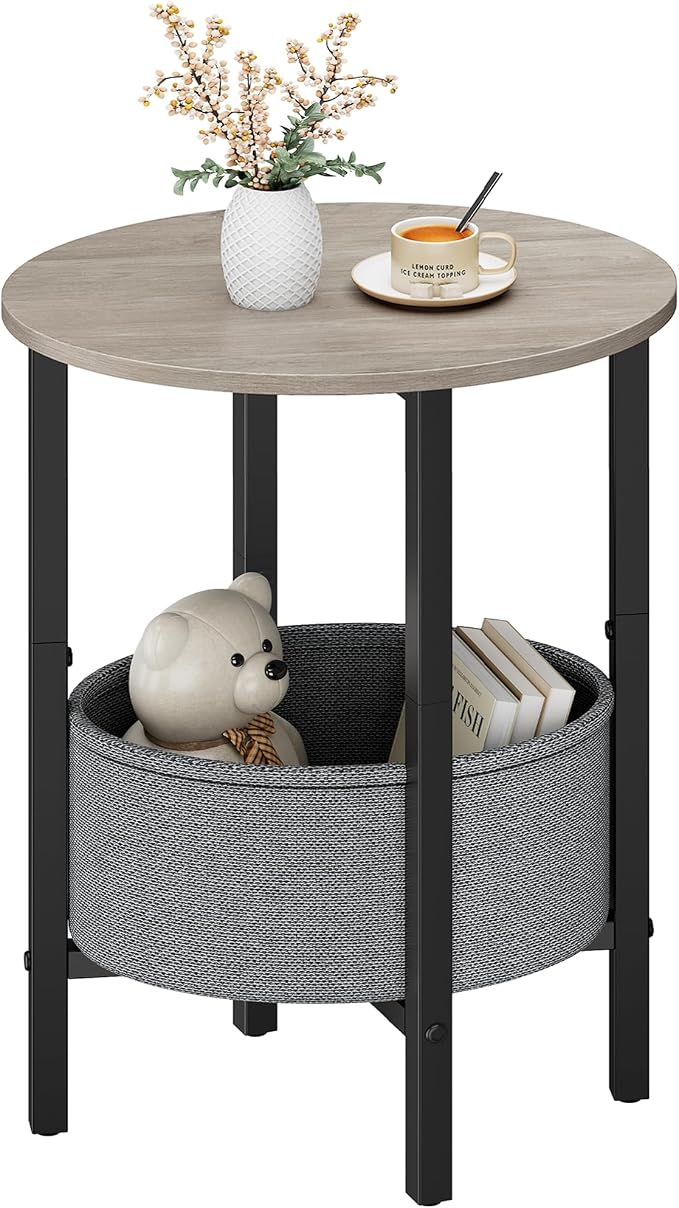Vagusicc Round Side Table End Table by Vagusicc
