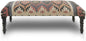 LR Home Upholstered Bench for Bedroom End of Bed |Southwestern Vintage Ottoman by LRHome