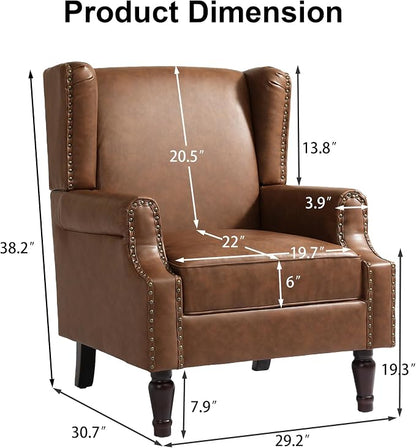 Pia Ricco High Back Floral Accent Chair - Image 2