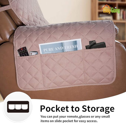 Easy-Going Reversible Couch Cover, Oversized Recliner, Water Resistant - Image 3