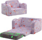 MeMoreCool Glowing Butterfly Kids Chair, 2-in-1 Foldable Kids Couch by MeMoreCool