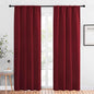 NICETOWN Christmas Burgundy Curtains Blackout Drapes by NICETOWN