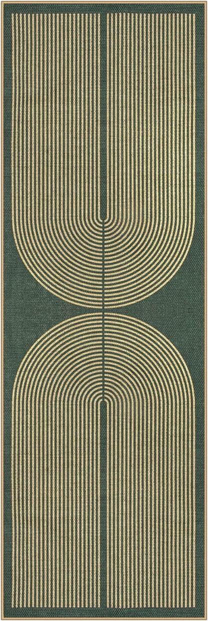 Lahome Enfys Modern Rainbow Easy Jute Entryway Runner Rug, Washable Carpet - Image 8