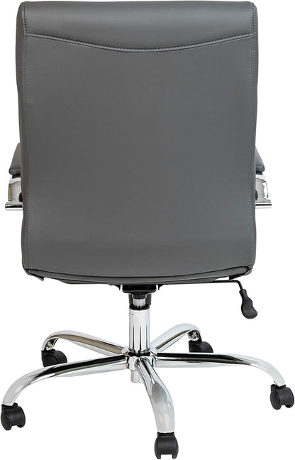 Flash Furniture Whitney Mid-Back Swivel LeatherSoft Desk Chair - Image 5
