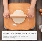 Elihome Cutting Pastry Board and 5-piece Premium Stainless Steel Kitchen Knife Set