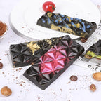 Chocolate Bar Molds Deep Silicone Break-Apart Chocolate Nonstick Protein and Energy Thick Candy Bar Mold Wax Melt Mold 1 Pack Pyramid Shape